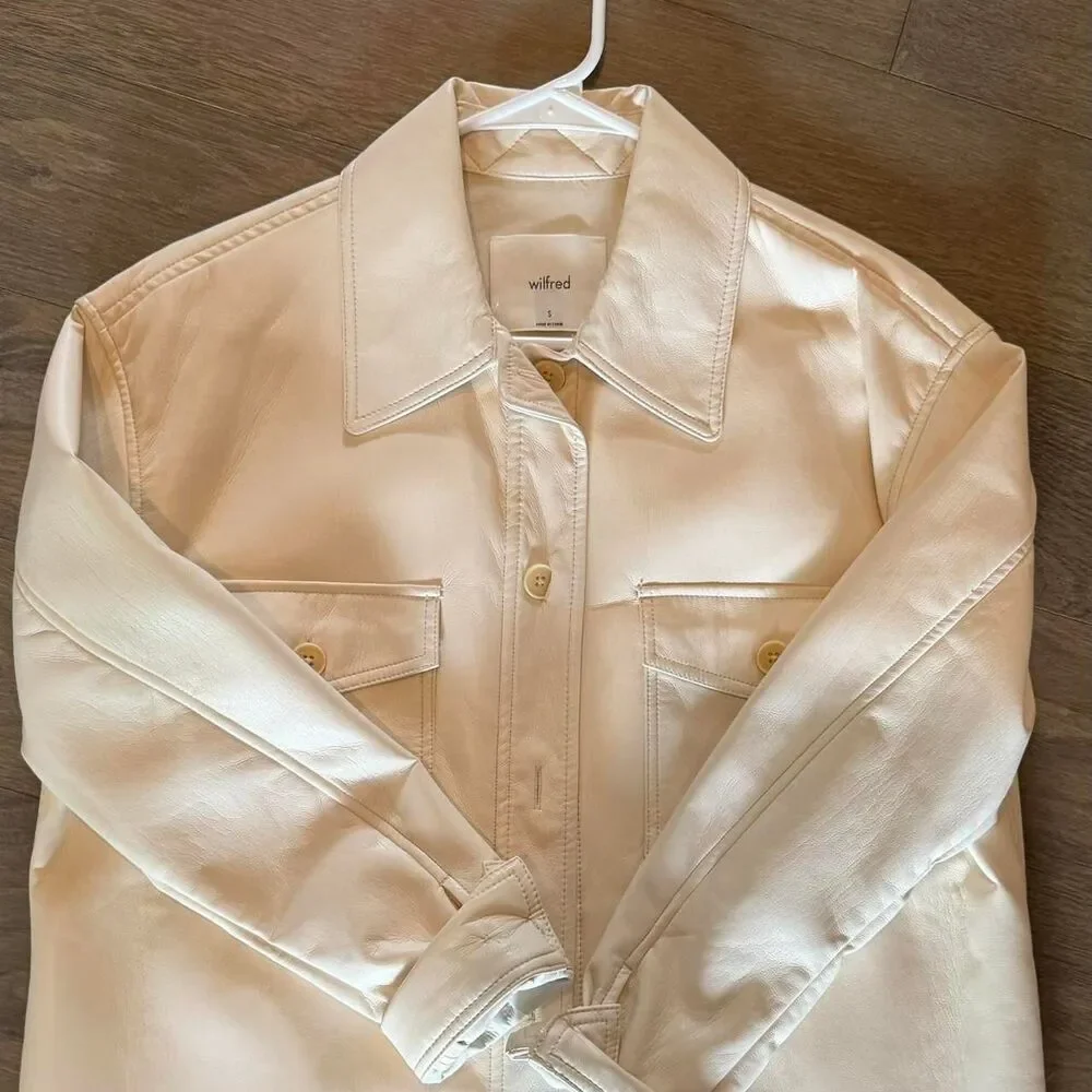 Aritzia Women's Cream and Tan Jacket